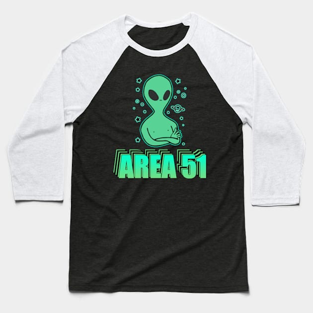 Storm Area 51 Memes Baseball T-Shirt by Barnyardy